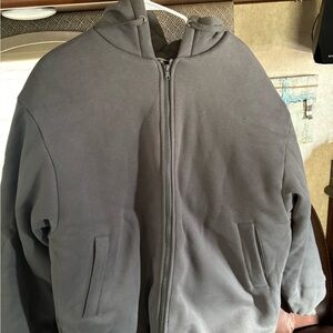 Men's Classic Gray Zip-Up Jacket 5 lb jacket/ unisex?